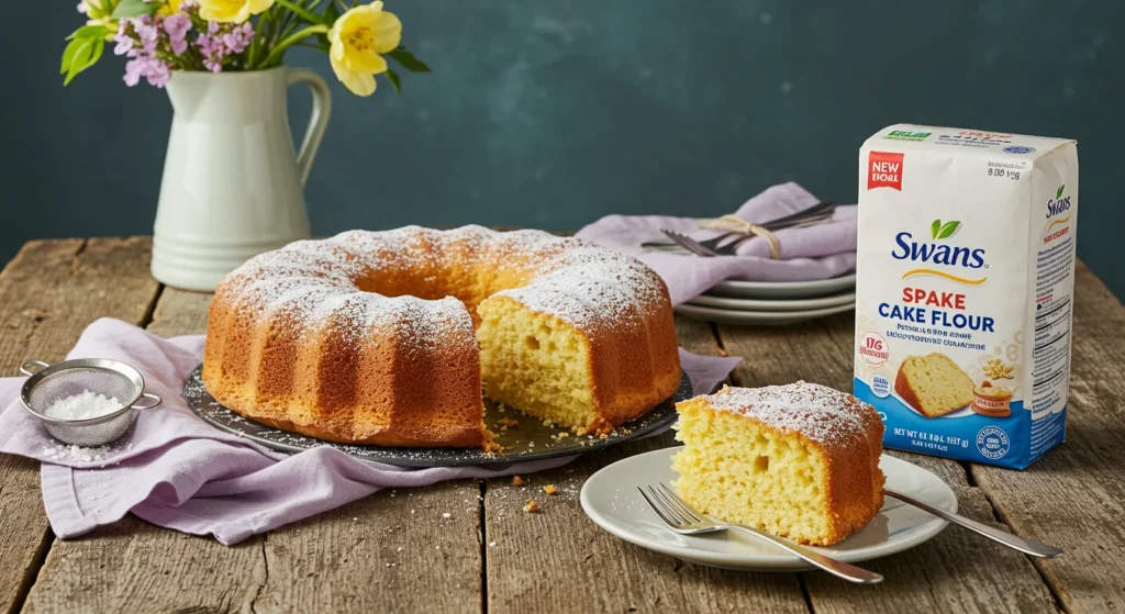Light and fluffy cake made with Swans cake flour, perfect for spring celebrations