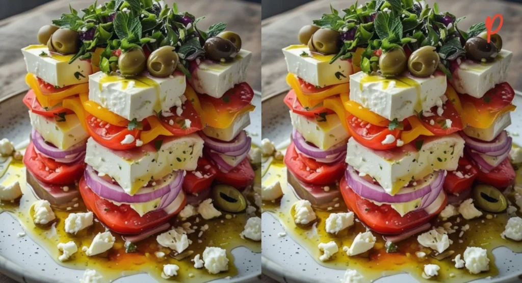 Greek Salad Stack Recipe: A Colorful Summer Showstopper for Any Table