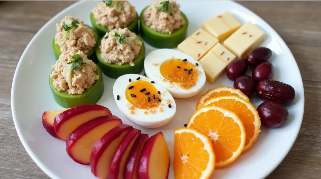 Spring Fresh Tuna Salad Cucumber Bites