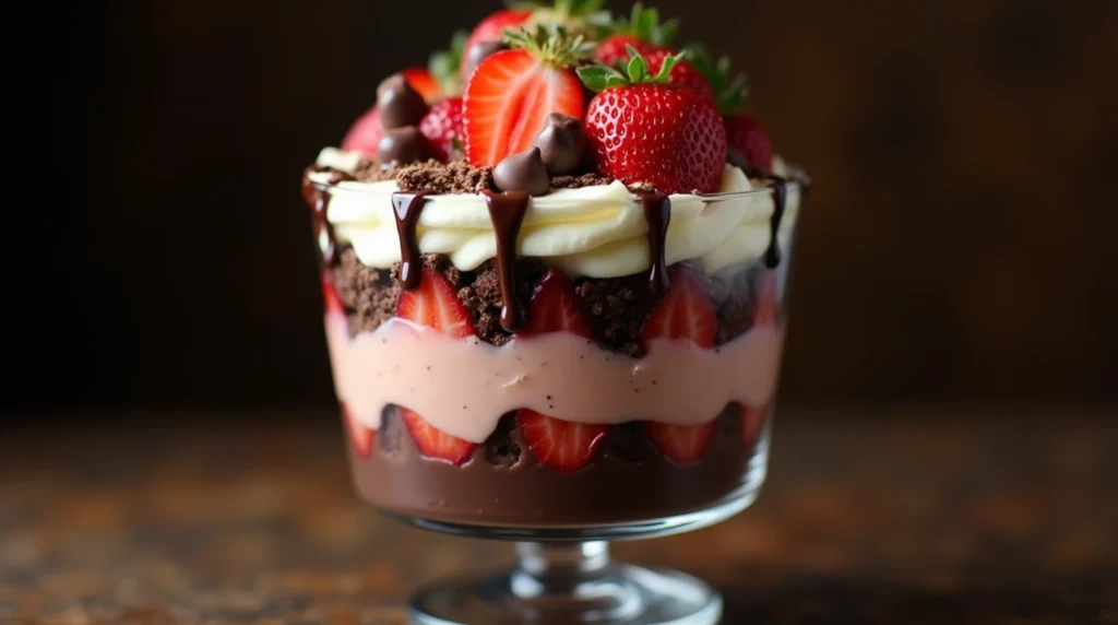 The Ultimate Strawberry Chocolate Trifle Recipe