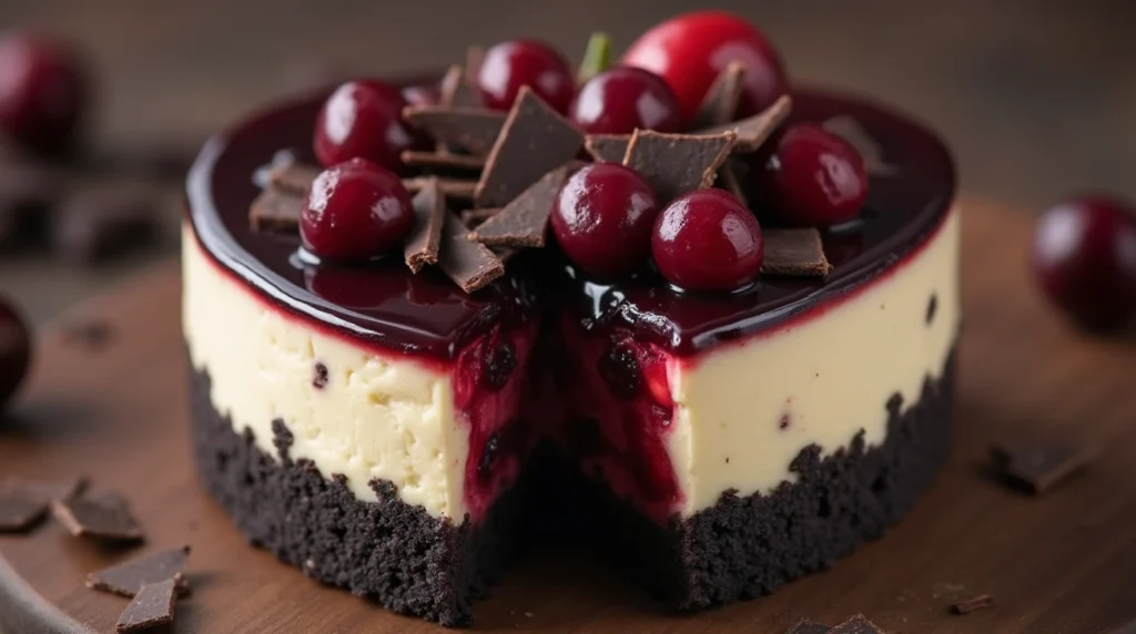 Black Forest Cheesecake Recipe – Irresistibly Rich & Creamy