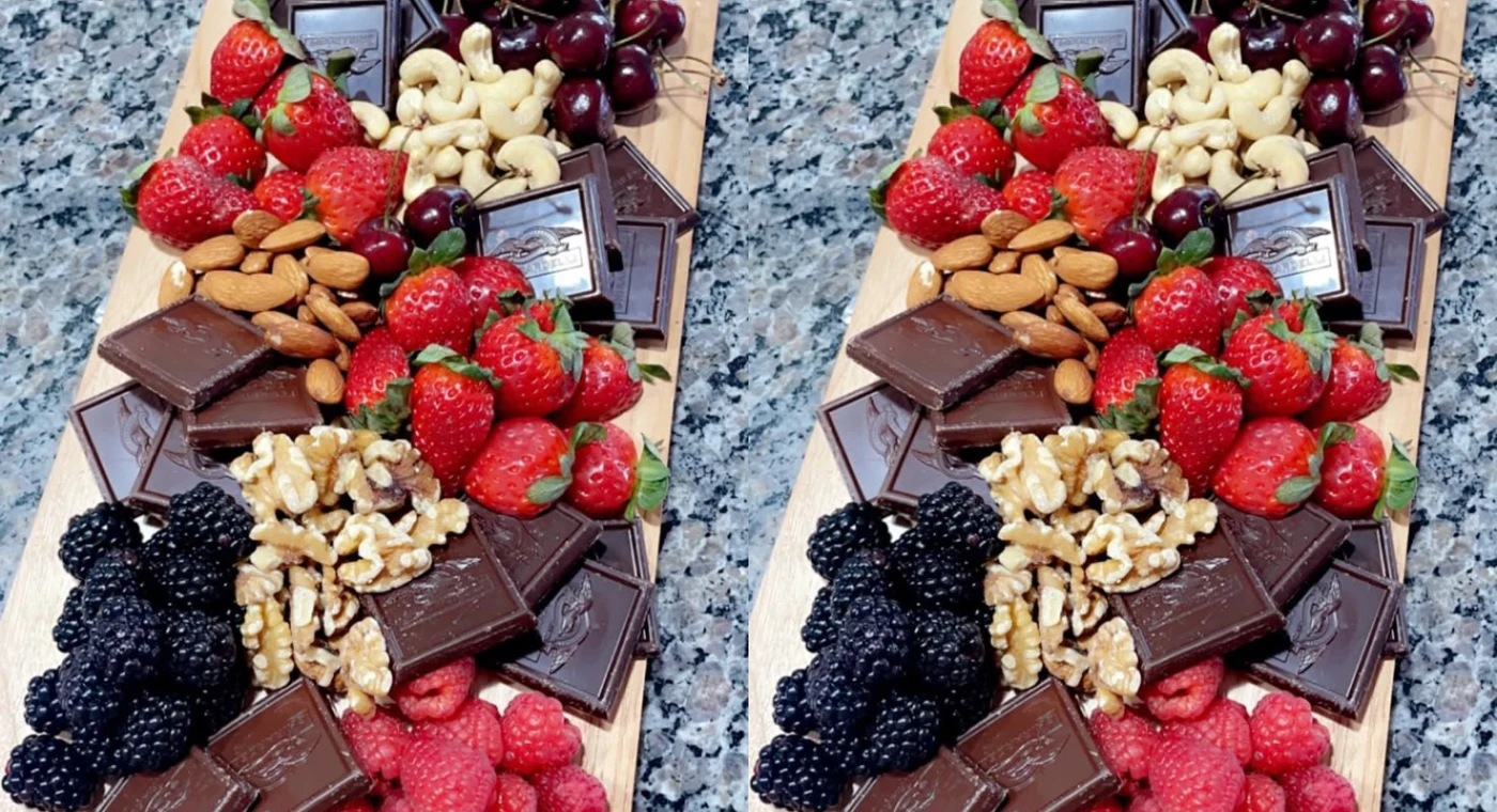 Chocolate Fruit and Nut Board: The Best Summer Dessert Platter