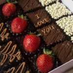 Summer Brownie Gift Box – Chocolate, Berries & Sweet Love