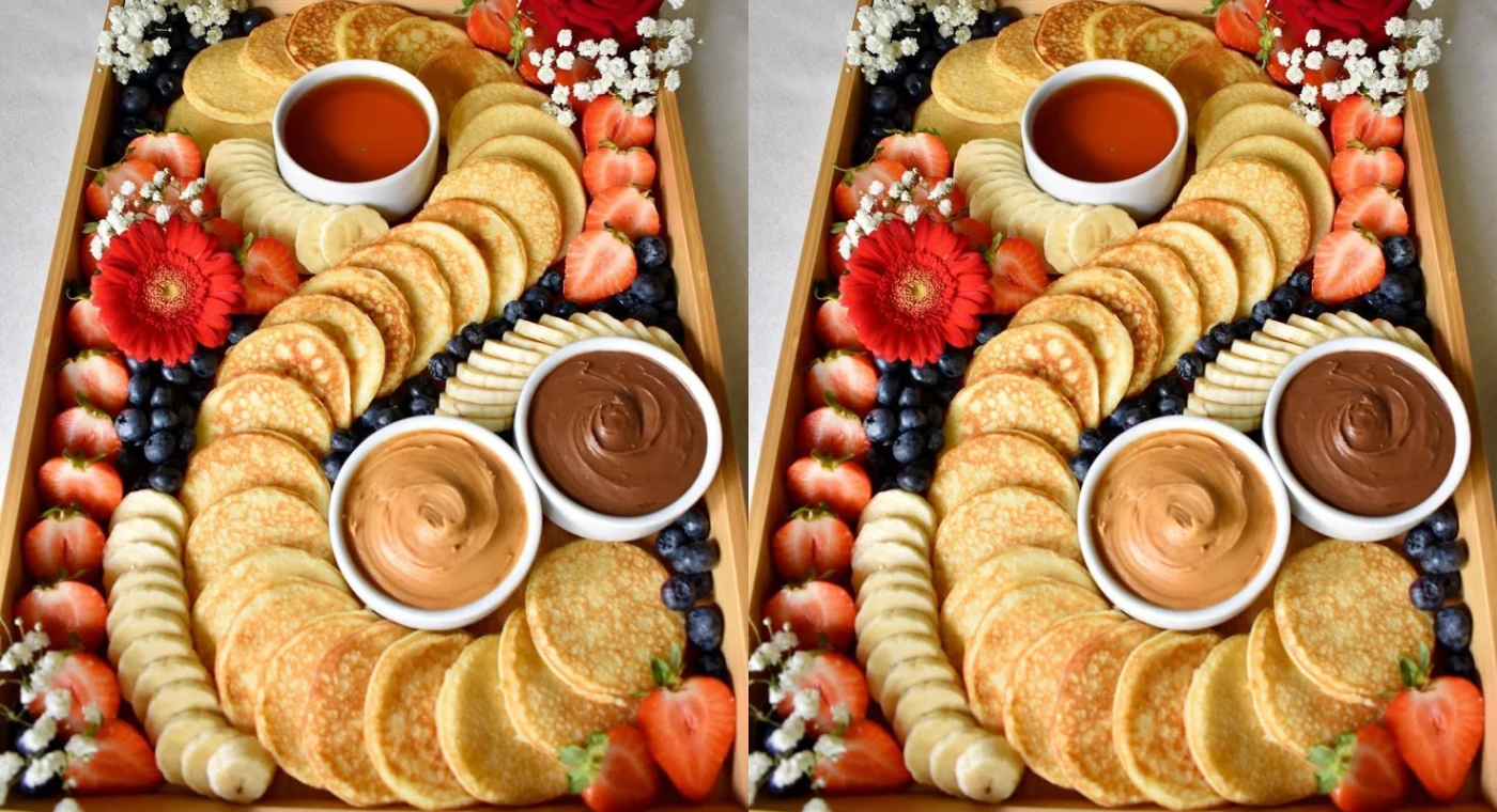 Summer Pancake Platter – Sweet Brunch Board with Berries