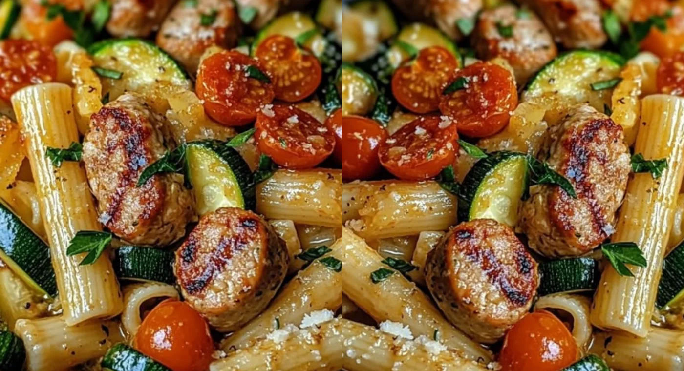 Sausage Pasta with Zucchini and Tomatoes – Flavor-Packed Summer Dinner