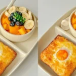 Sunny Side Up Egg Toast & Tropical Fruit Bowl – A Perfect Summer Breakfast